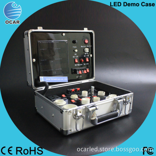 Alibaba express LED Trolley Demo Case, Display Case,Led Lamp Test Cars